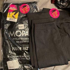 Mopas plus size leggings, 2 pack.